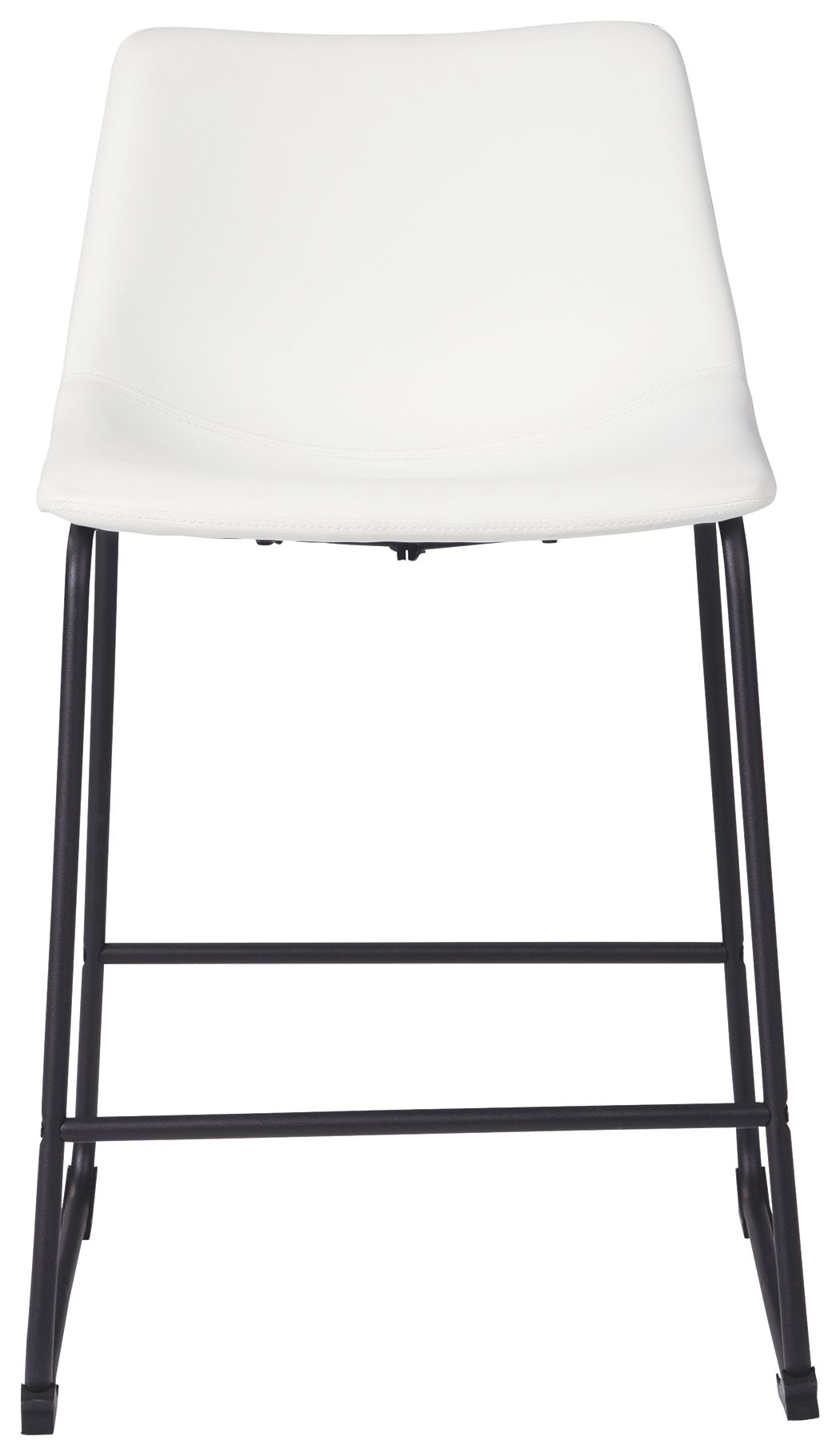 Set of two Signature Design by Ashley Centiar upholstered barstools with padded seats and backrests, ideal for kitchen or bar areas.