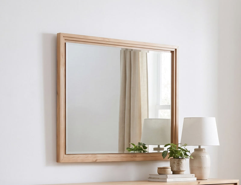 Tanner Wall or Dresser Mirror in Flaxen