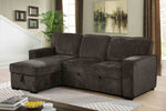 Ines - Sectional, Dark Gray