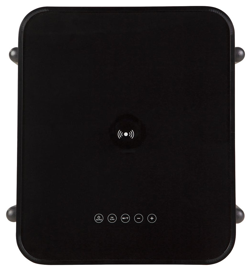 Jorvalee - Accent Table with Speaker - Gray / Black - R&R Furniture Gallery (Fountain Valley, CA)