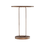 Tareel - Round Accent Table With Open Oval Pedestal - Antique Bronze - R&R Furniture Gallery (Fountain Valley, CA)