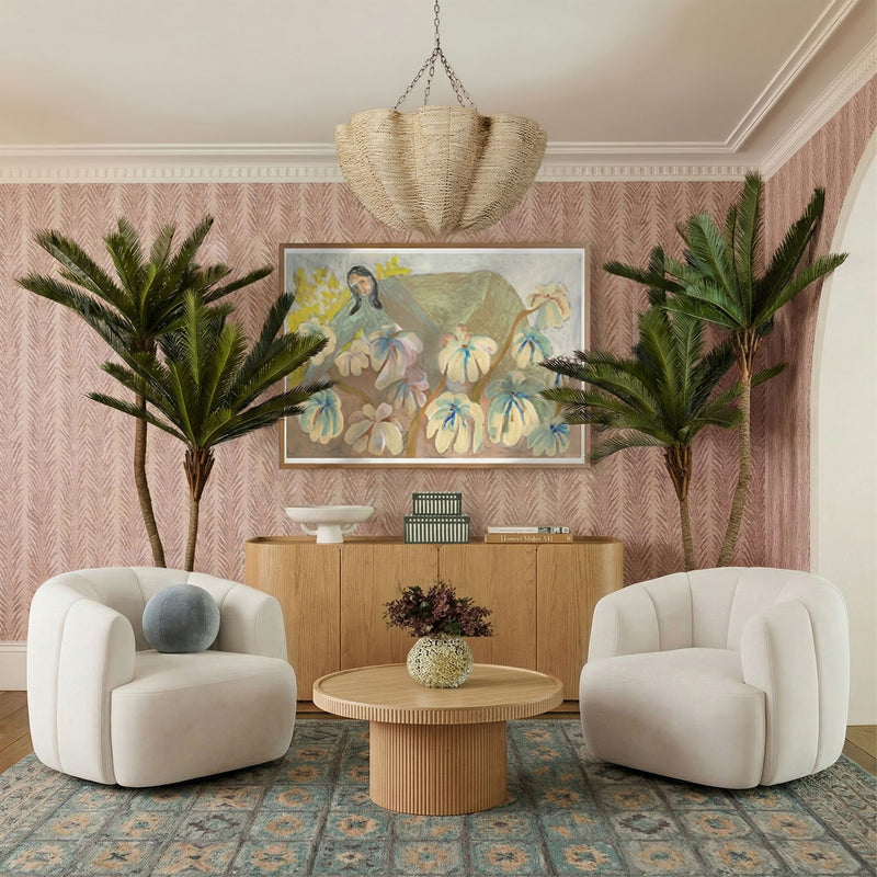 TOV Furniture Jasmine swivel accent chair with plush upholstery and modern design, shown from a front angle.