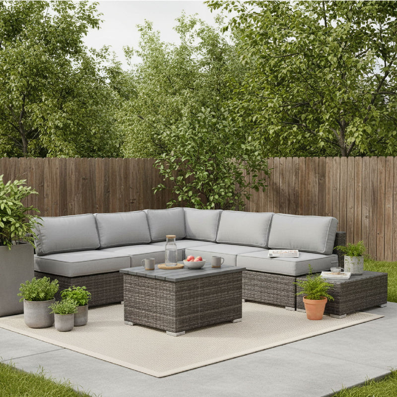 Stylish Entertainment Sectional Set, Outdoor Living - R&R Furniture Gallery (Fountain Valley, CA)