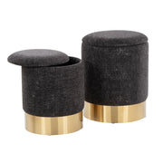 Marla - Contemporary Nesting Ottoman Set - R&R Furniture Gallery (Fountain Valley, CA)