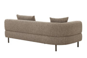 Plume - Modern Brown Fabric Sectional Sofa — view 4