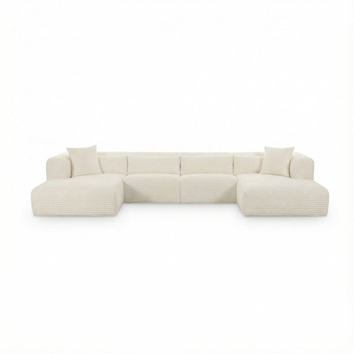 Tarra - Fluffy Oversized Corduroy Modular Sectional - R&R Furniture Gallery (Fountain Valley, CA)