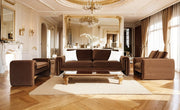 Bentley - Modern Brown Velvet Chair — view 2