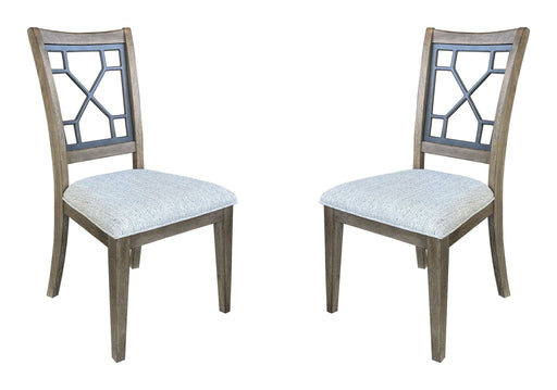 Sundance Dining - Grid Dining Chair (Set of 2) - Sandstone - R&R Furniture Gallery (Fountain Valley, CA)