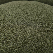 Yolonda - Modern Curved Green Fabric Chair — view 5