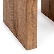 Classic Home Clayton coffee table for living room, featuring a sleek wooden design with a smooth surface and sturdy legs.