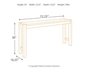 Torjin - Long Counter Table - Dark Brown - R&R Furniture Gallery (Fountain Valley, CA)