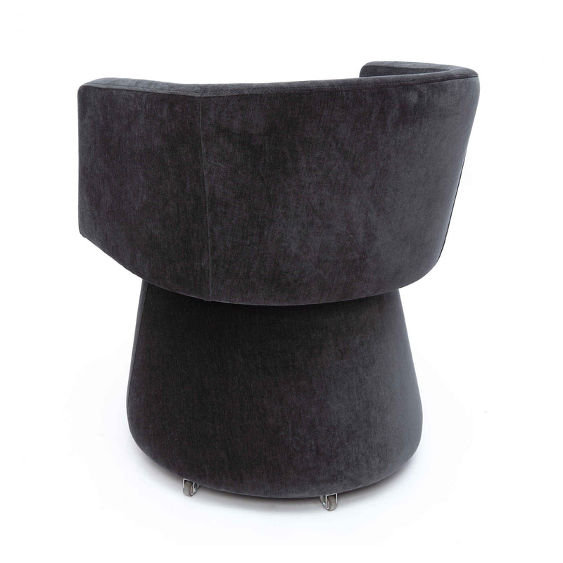 Kristen - Upcycled Chenille Rolling Desk Chair - R&R Furniture Gallery (Fountain Valley, CA)
