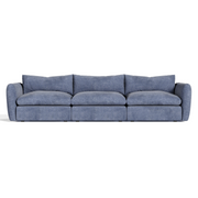 Kinsey - Modern Blue Fabric Modular Sectional Sofa — view 5