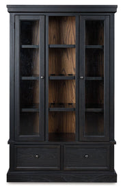 Greddinton - Curio - Black / Brown - R&R Furniture Gallery (Fountain Valley, CA)