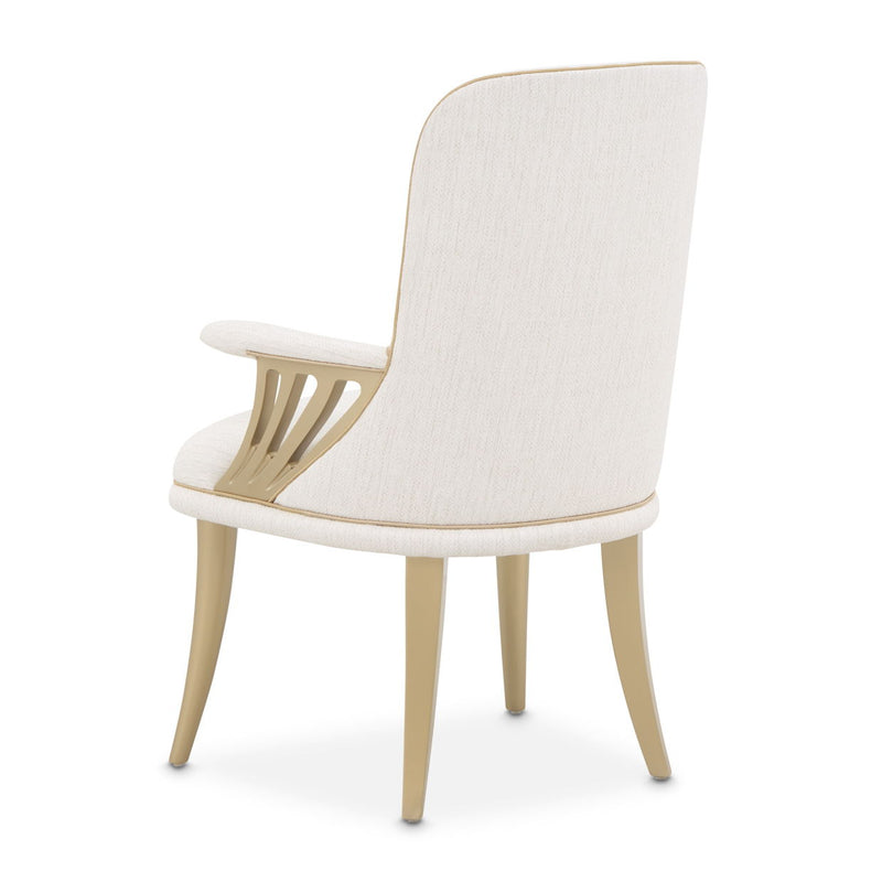 La Terrazza - Dining Arm Chair (Set of 2) - Creamy Pearl - R&R Furniture Gallery (Fountain Valley, CA)