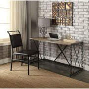 Jodie - Writing Desk (Same Ac00905) - Rustic Oak & Antique Black - R&R Furniture Gallery (Fountain Valley, CA)