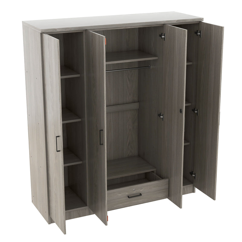 4 Door Wardrobe With 1 Drawer - R&R Furniture Gallery (Fountain Valley, CA)