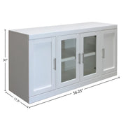 Catalina - TV Console - Cottage White - R&R Furniture Gallery (Fountain Valley, CA)