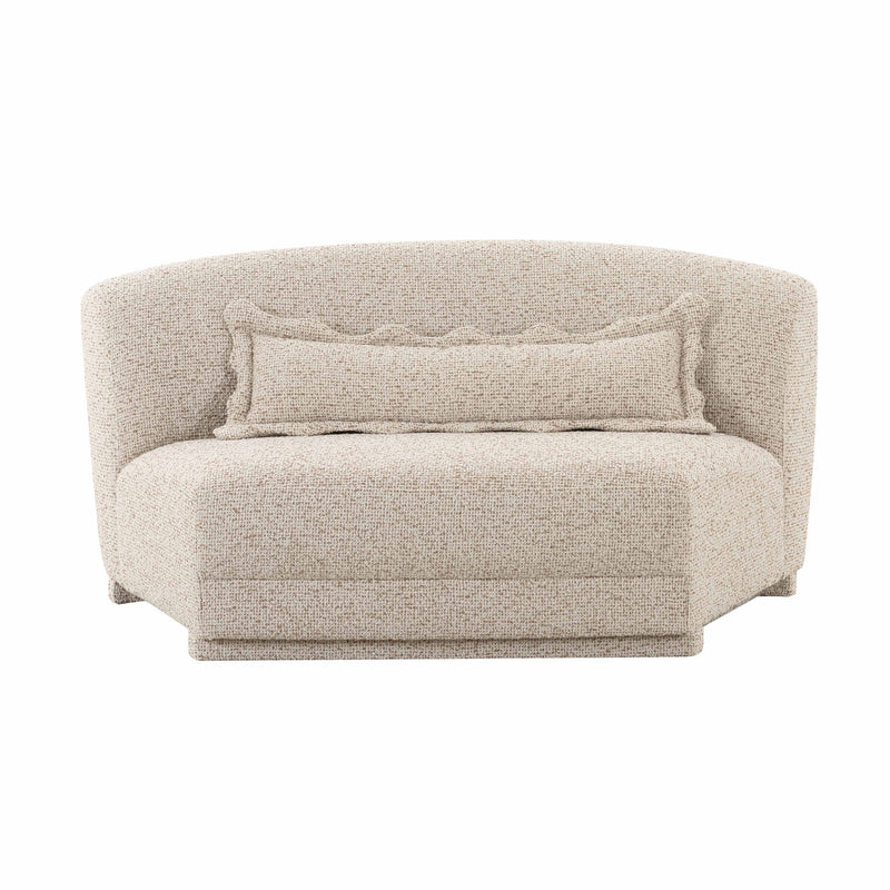 Marion - Textured Boucle Armless Loveseat - Two-Tone - R&R Furniture Gallery (Fountain Valley, CA)