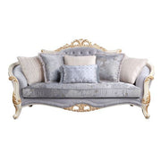 Galelvith - Sofa With 6 Pillows - Gray Fabric - R&R Furniture Gallery (Fountain Valley, CA)