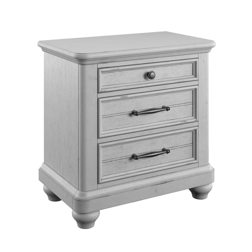 3 Drawer Nightstand With USB - Gray - Wood - R&R Furniture Gallery (Fountain Valley, CA)