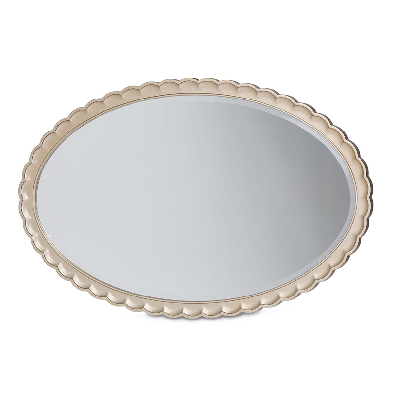 Malibu Crest - Oval Wall Mirror - Chardonnay - R&R Furniture Gallery (Fountain Valley, CA)