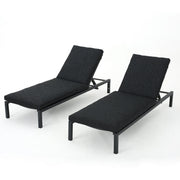 Modern Chaise Lounge With Wate Resistant Fabric Cushions - R&R Furniture Gallery (Fountain Valley, CA)