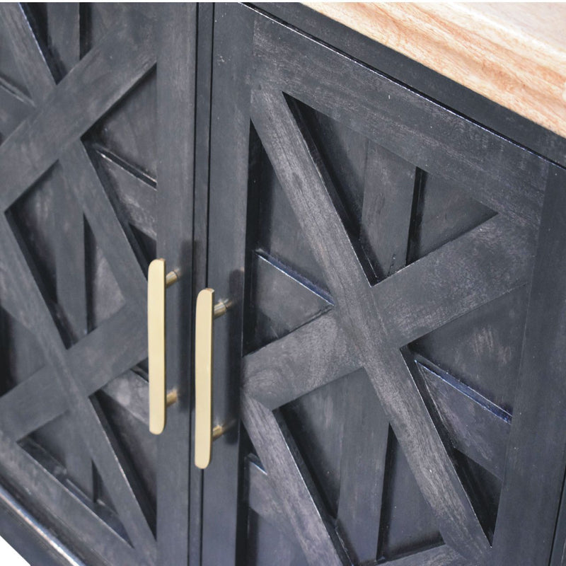 Regal - Rustic Sideboard - Black - R&R Furniture Gallery (Fountain Valley, CA)