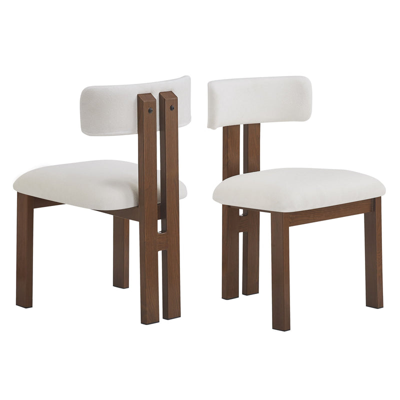 Modern Upholstered Armless Dining Chairs With Metal Legs - R&R Furniture Gallery (Fountain Valley, CA)