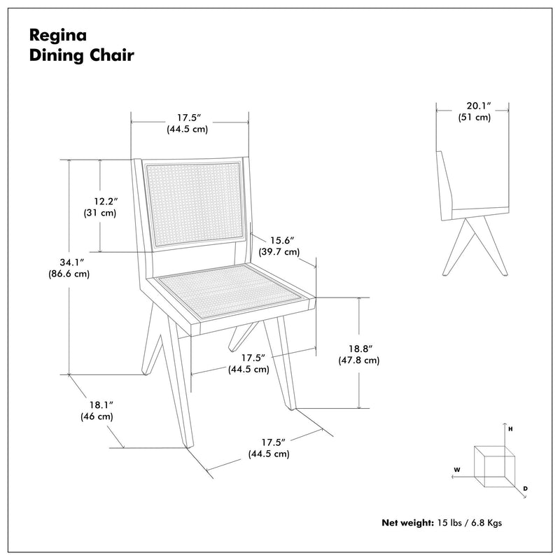 Regina - Handcrafted Dining Chair (Set of 2) - R&R Furniture Gallery (Fountain Valley, CA)