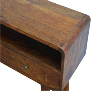 Curved Chestnut Console Table - R&R Furniture Gallery (Fountain Valley, CA)