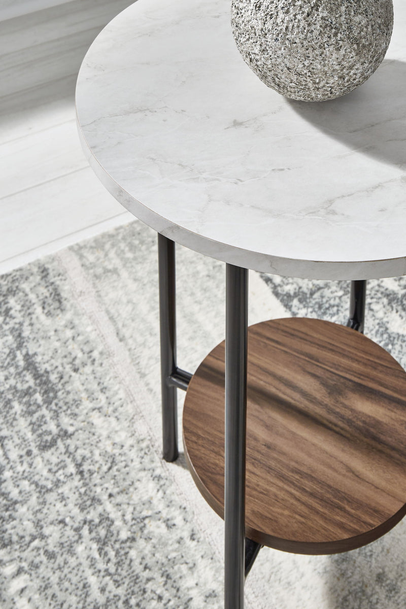 Wrenwich - Occasional Table Set (Set of 3) - Brown / Black / White - R&R Furniture Gallery (Fountain Valley, CA)