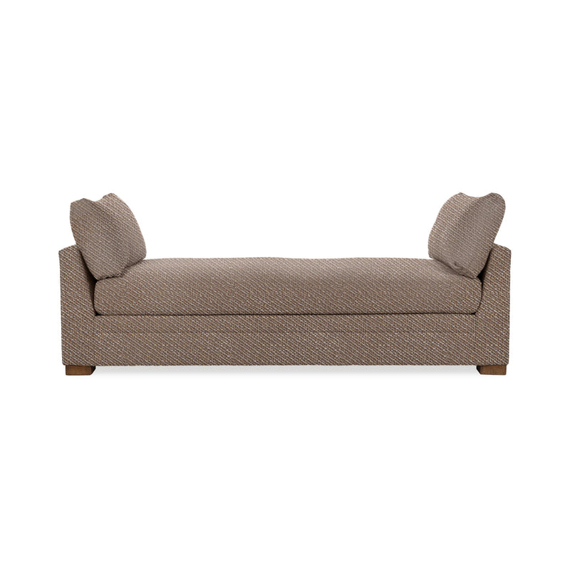 Classic Home Audrey daybed with elegant wooden frame and plush cushion, ideal for guest rooms or cozy living spaces.