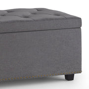 Hamilton - Upholstered Lift Top Rectangular Storage Ottoman - R&R Furniture Gallery (Fountain Valley, CA)