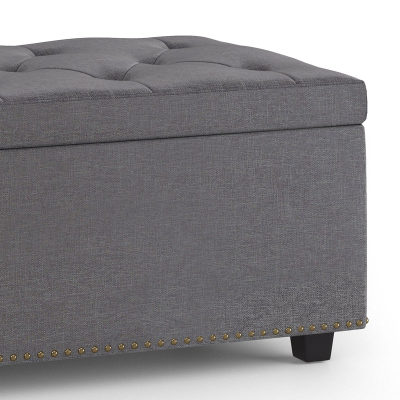 Hamilton - Upholstered Lift Top Rectangular Storage Ottoman - R&R Furniture Gallery (Fountain Valley, CA)