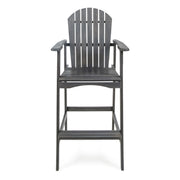 Outdoor Acacia Wood Adirondack Barstools (Set of 2) - R&R Furniture Gallery (Fountain Valley, CA)