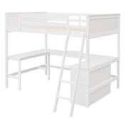 Loft Bed With Shelves With Desk - R&R Furniture Gallery (Fountain Valley, CA)