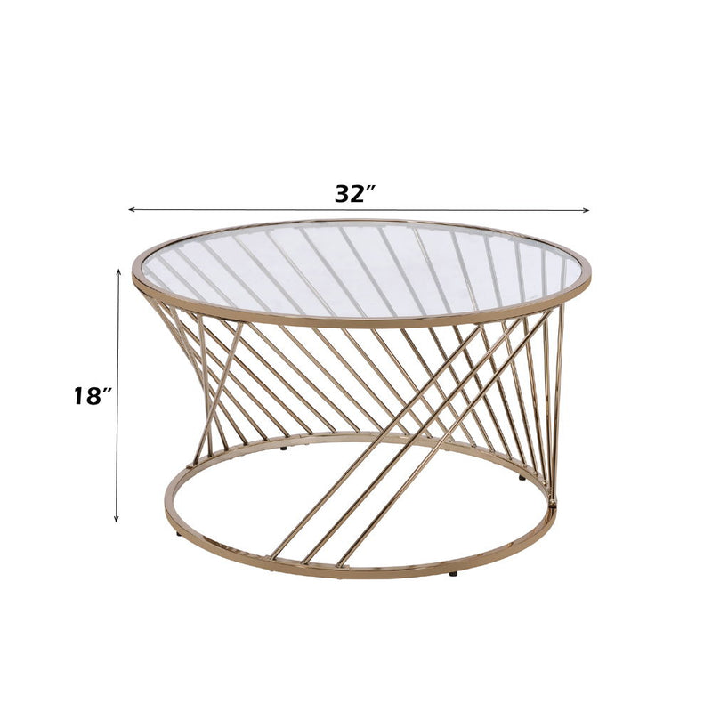 Bluelipe - Coffee Table - Champagne - R&R Furniture Gallery (Fountain Valley, CA)