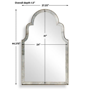 Brayden - Antique Arch Mirror - Plated Antique Brass