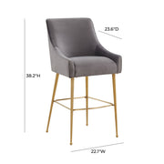Beatrix - Velvet Stool - R&R Furniture Gallery (Fountain Valley, CA)