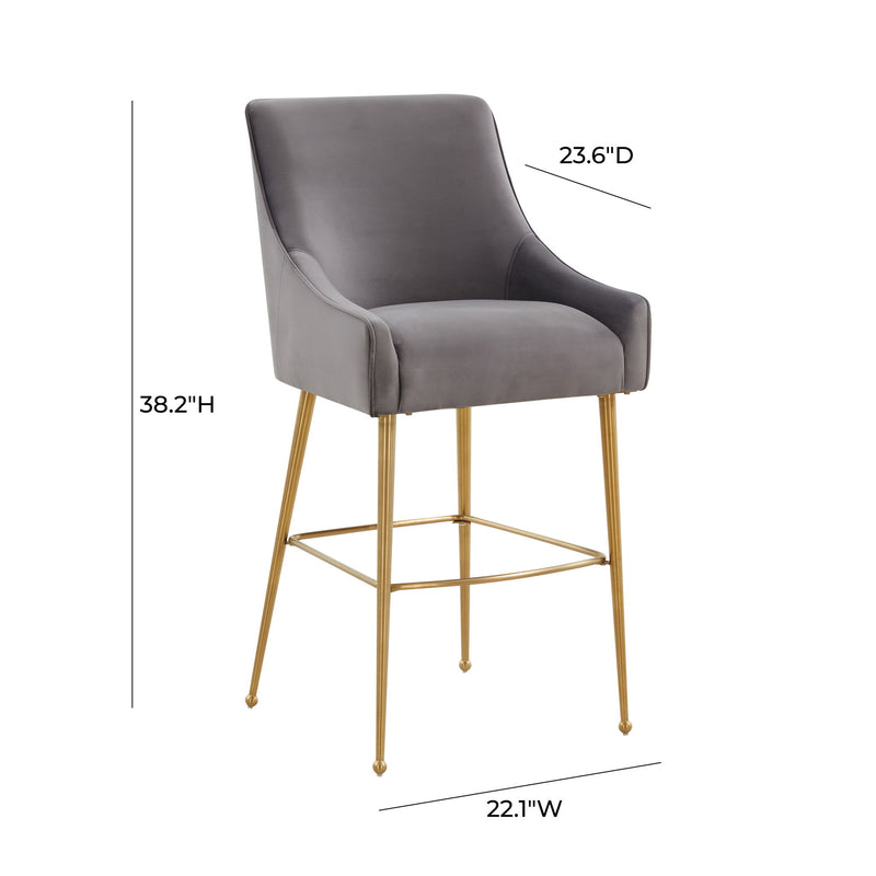 Beatrix - Velvet Stool - R&R Furniture Gallery (Fountain Valley, CA)
