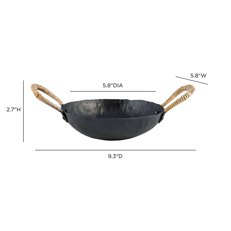 Verma - Hammered Iron Catchall - Black