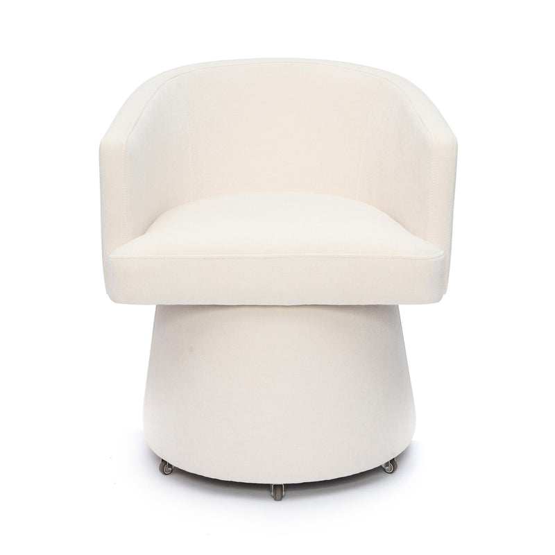 Kristen - Upcycled Chenille Rolling Desk Chair - R&R Furniture Gallery (Fountain Valley, CA)