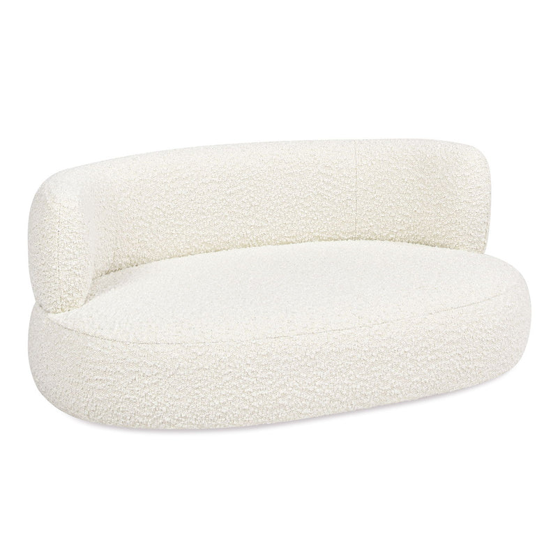 Shep - Curved Dog Sofa Bed Medium - Ivory White - R&R Furniture Gallery (Fountain Valley, CA)