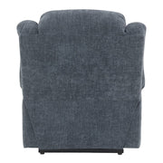 Omarion - Power Recliner With Lift, Heating & Massage - Blue Chenille - R&R Furniture Gallery (Fountain Valley, CA)