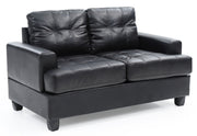 Glory Furniture stylish stationary loveseat for two with plush cushions and modern design, perfect for cozy living room seating.