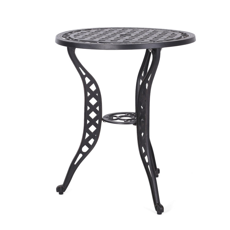 Bono Metal Bistro Set - Black - R&R Furniture Gallery (Fountain Valley, CA)