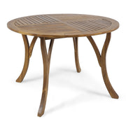 Hermosa - Outdoor Acacia Wood Table Circular Design - R&R Furniture Gallery (Fountain Valley, CA)