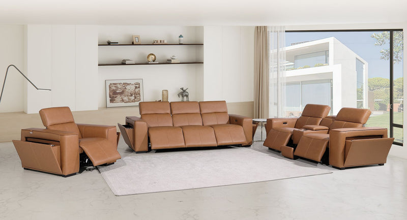 1224 - 7-Piece Modular Power Reclining Sofa, Loveseat & Chair Set In With 6 Power Recliners & Power Headrests