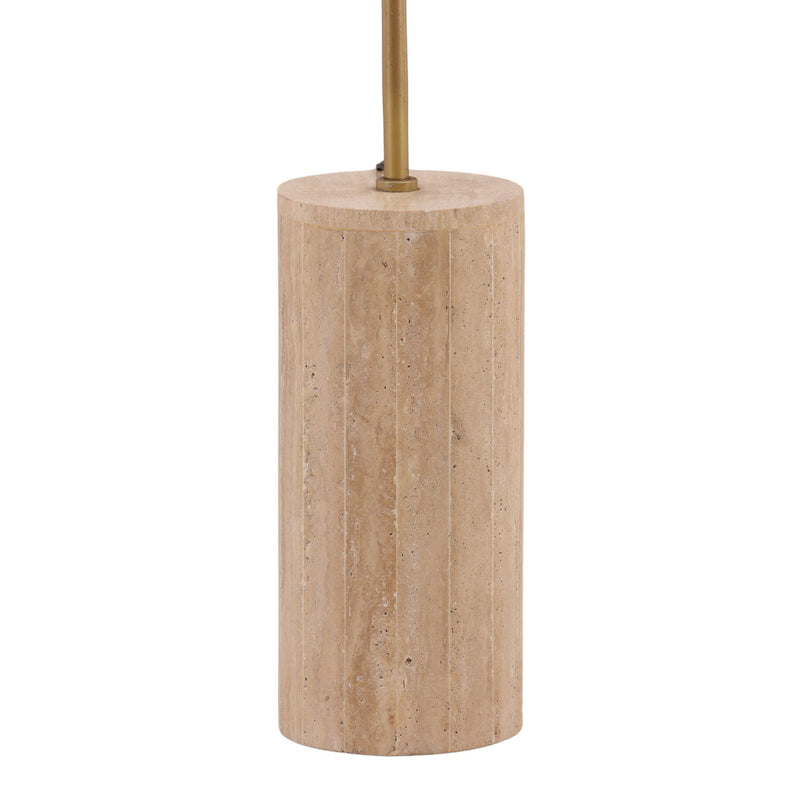 Evelia - Floor Lamp - Natural Stone And Beige